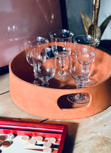 Charger l'image dans la galerie, Plateau Rond Faïence Rouge Brut