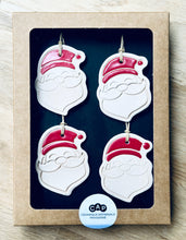 Charger l'image dans la galerie, Boîte de 4 pendentifs Père Noël pour sapin

