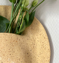 Charger l'image dans la galerie, Vase Mural Jaune/Beige avec grains
