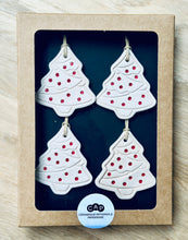 Charger l'image dans la galerie, Boîte de 4 pendentifs Sapin pour sapin de Noël
