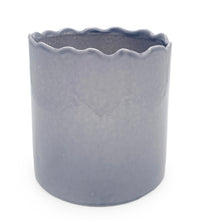 Charger l'image dans la galerie, VASE / POT GRIS SOURIS RILLANT
