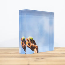 Charger l'image dans la galerie, Bloc Plexi 10x10 cm - BALLE ROLAND GARROS -
