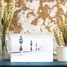 Charger l'image dans la galerie, Bloc Plexi 10x15 cm - PONT ALEXANDRE III SOUS LA NEIGE
